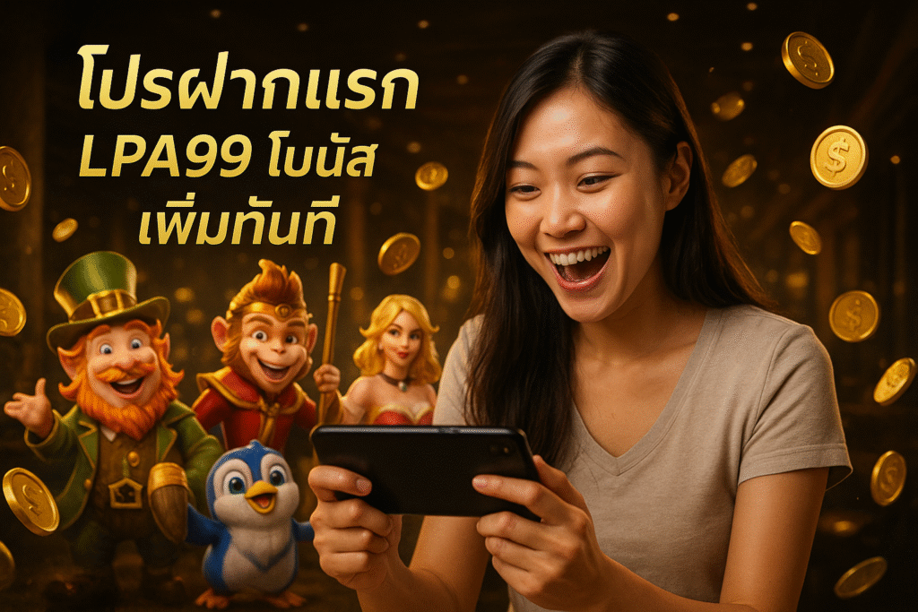 โปรฝากแรก LPA99 โบนัสเพิ่มทันที